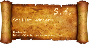 Stiller Adrienn névjegykártya